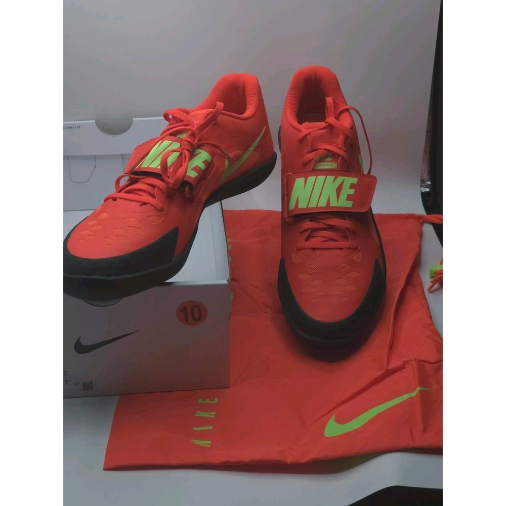 Nike Zoom Rival SD 2 Men's Size 10 Bright Crimson‎ Lime Blast New FZ9665-600 NIB